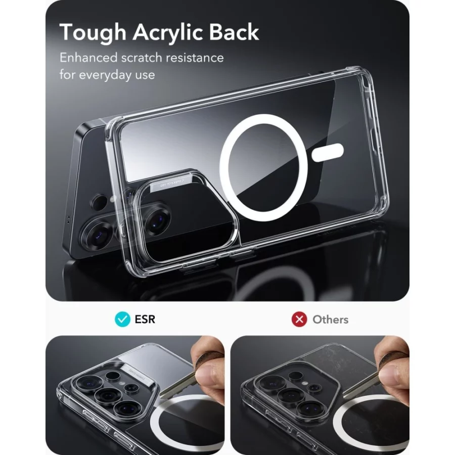 Etui ESR Classic Hybrid MagSafe na Samsung Galaxy S26 Ultra - przezroczyste