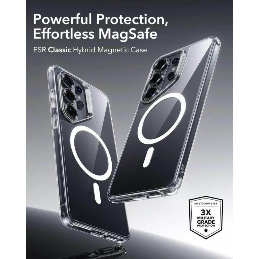 Etui ESR Classic Hybrid MagSafe na Samsung Galaxy S26 Ultra - przezroczyste