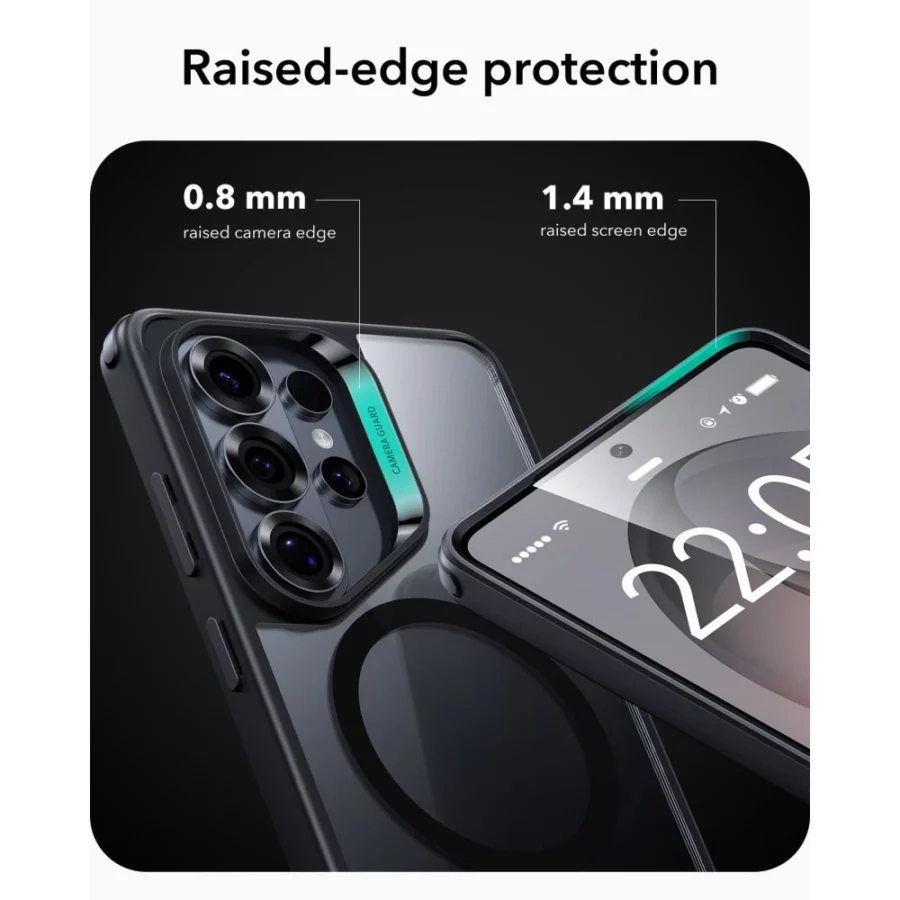 Etui ESR Classic Hybrid MagSafe na Samsung Galaxy S26 Ultra - przezroczysto-czarne