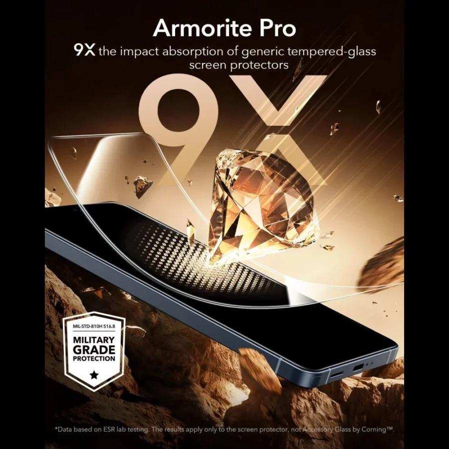 Szkło hartowane ESR UltraFit Armorite Pro Tempered Glass na Samsung Galaxy S26 Ultra