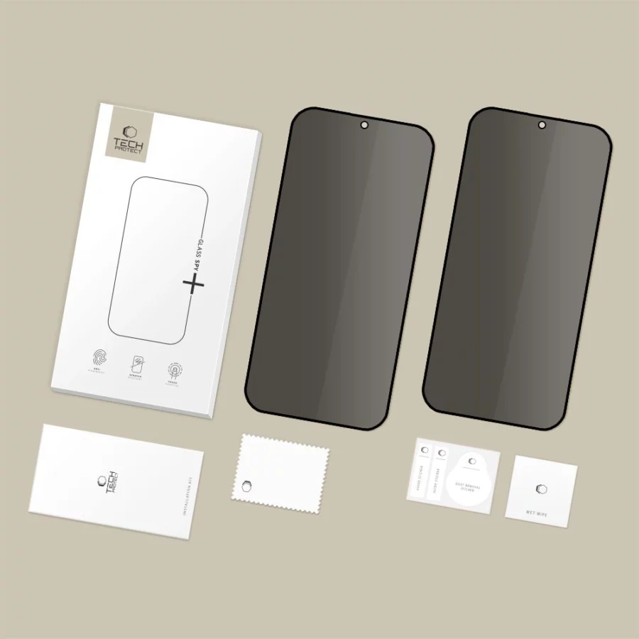 Szkło hartowane Tech-Protect Glass SPY+ 2-Pack prywatyzujące na Samsung Galaxy A37 / A57 5G / S25 FE