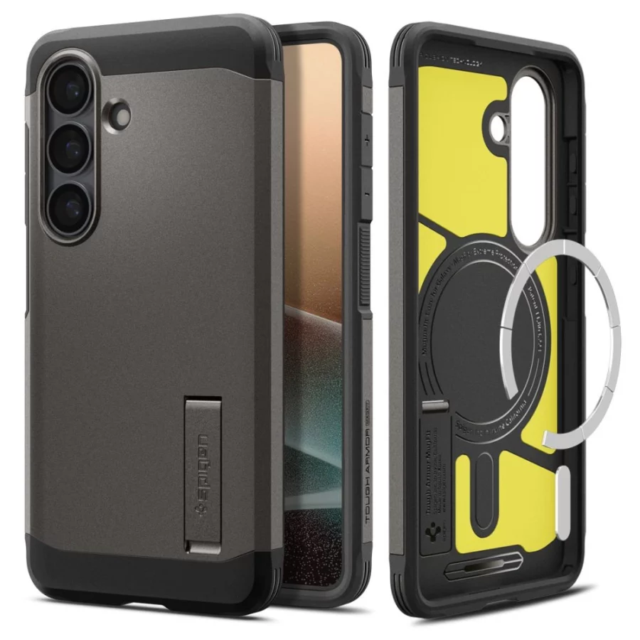 Etui Spigen Tough Armor Mag MagSafe na Samsung Galaxy S26 - szare