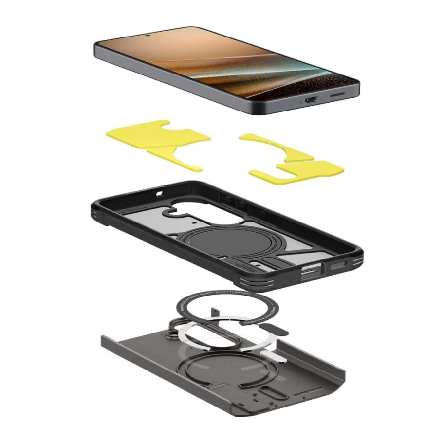 Etui Spigen Tough Armor Mag MagSafe na Samsung Galaxy S26 - szare