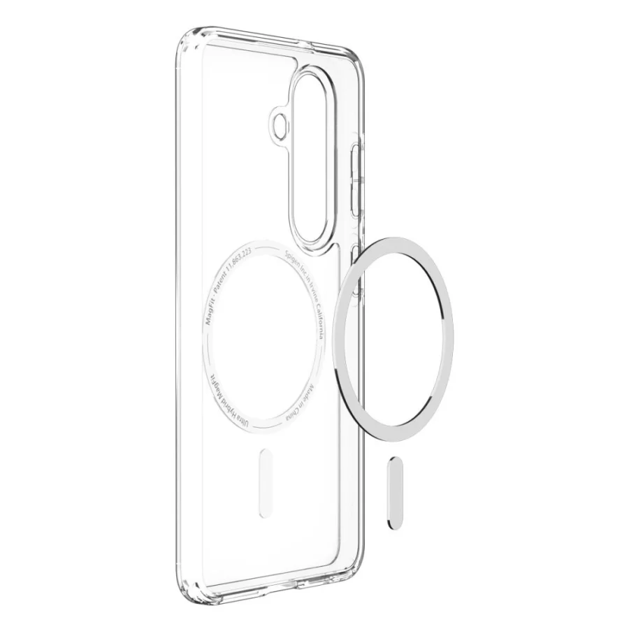 Etui Spigen Ultra Hybrid Mag MagSafe na Samsung Galaxy S26 - przezroczysto-białe