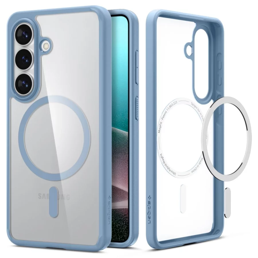 Etui Spigen Ultra Hybrid Mag MagSafe na Samsung Galaxy S26 - przezroczysto-niebieskie