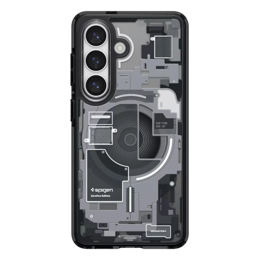 Etui Spigen Ultra Hybrid Mag MagSafe na Samsung Galaxy S26 Zero One - przezroczysto-czarne