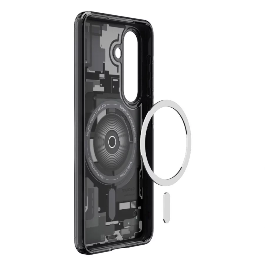 Etui Spigen Ultra Hybrid Mag MagSafe na Samsung Galaxy S26 Zero One - przezroczysto-czarne