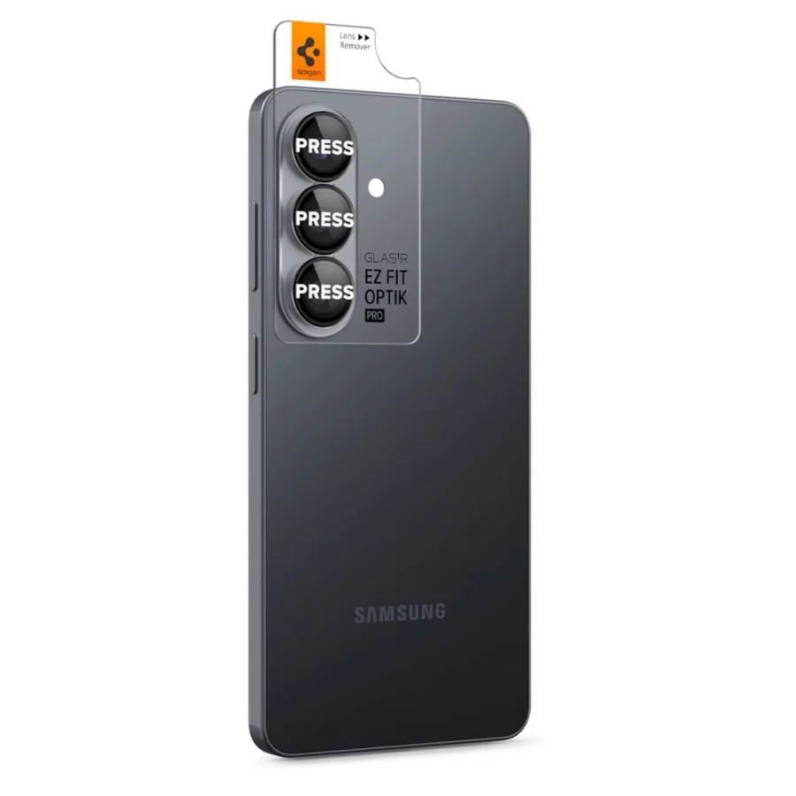 Osłona aparatu Spigen Glas.Tr Ez Fit Optik Pro HD 2-pack na Samsung Galaxy S26 - czarne
