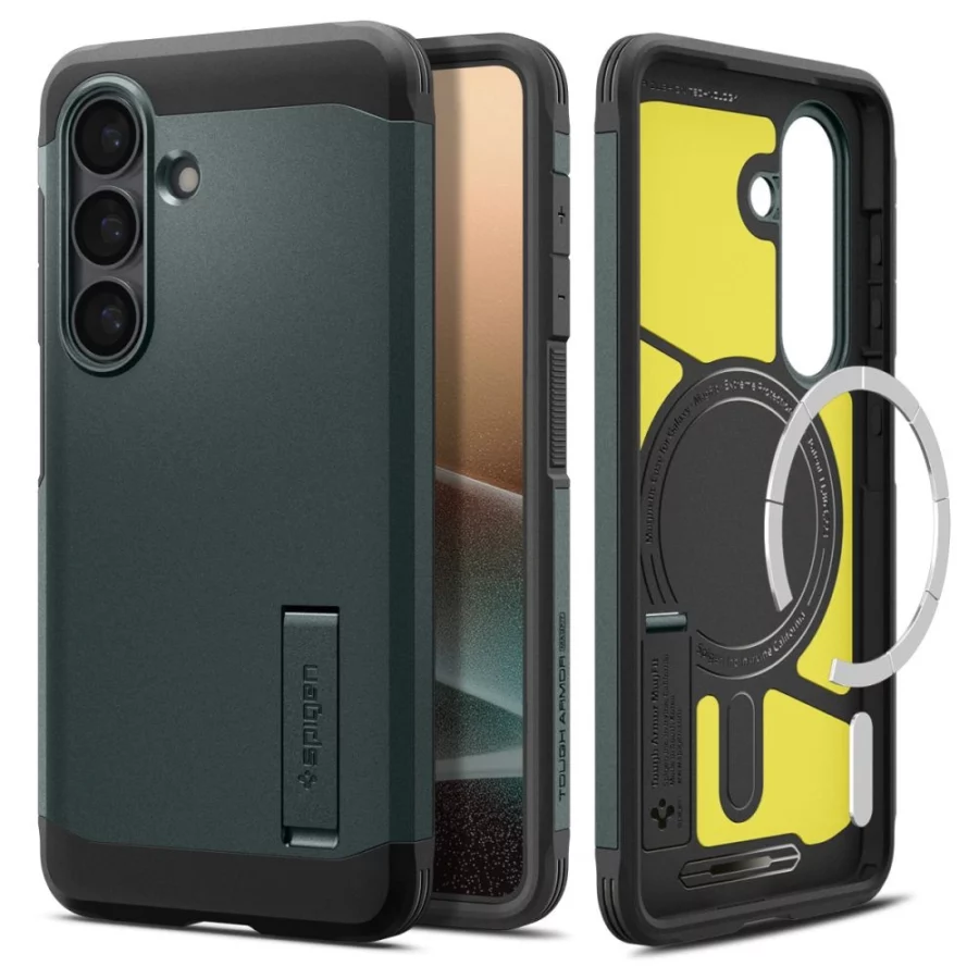 Etui Spigen Tough Armor Mag MagSafe na Samsung Galaxy S26+ - zielone