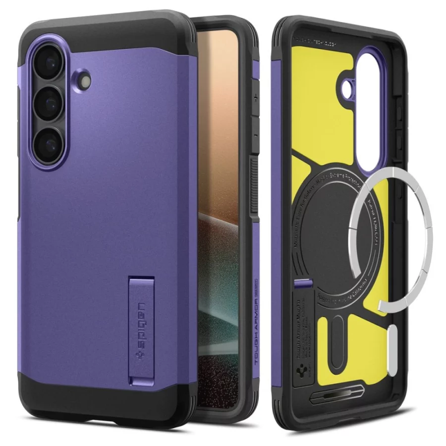 Etui Spigen Tough Armor Mag MagSafe na Samsung Galaxy S26+ - fioletowe