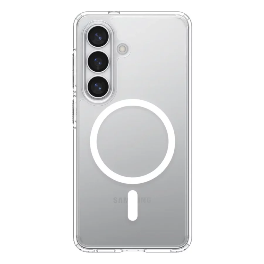 Etui Spigen Ultra Hybrid Mag MagSafe na Samsung Galaxy S26+ - przezroczysto-białe