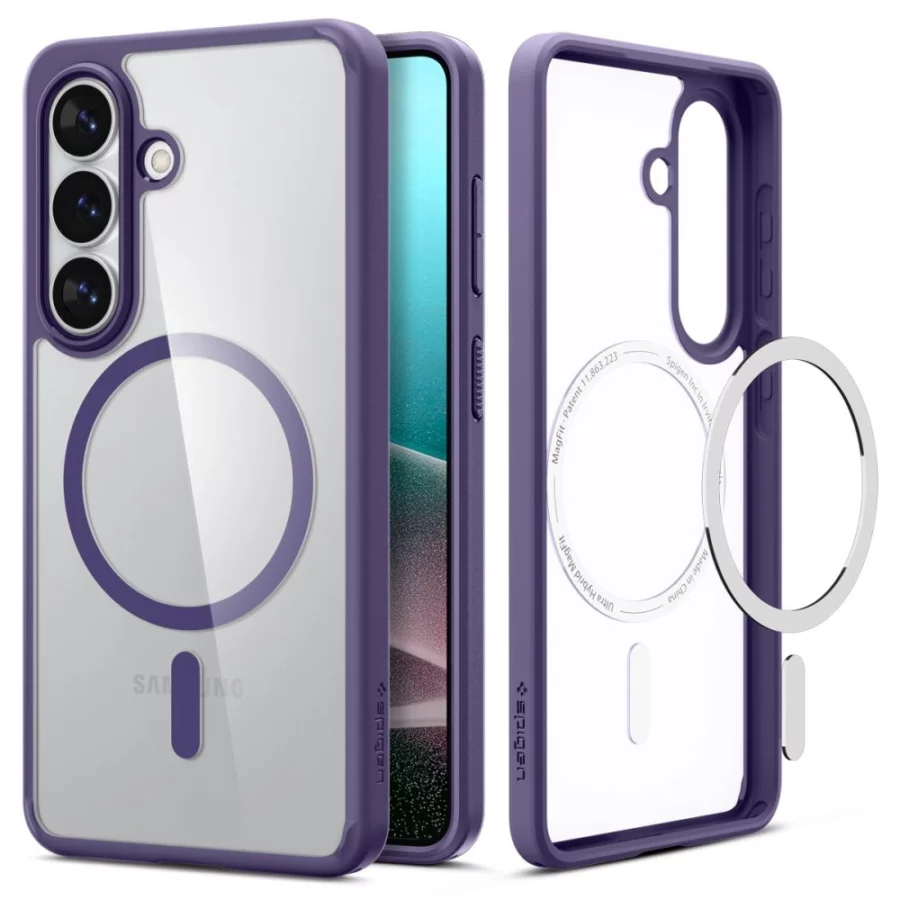 Etui Spigen Ultra Hybrid Mag MagSafe na Samsung Galaxy S26+ - przezroczysto-granatowe