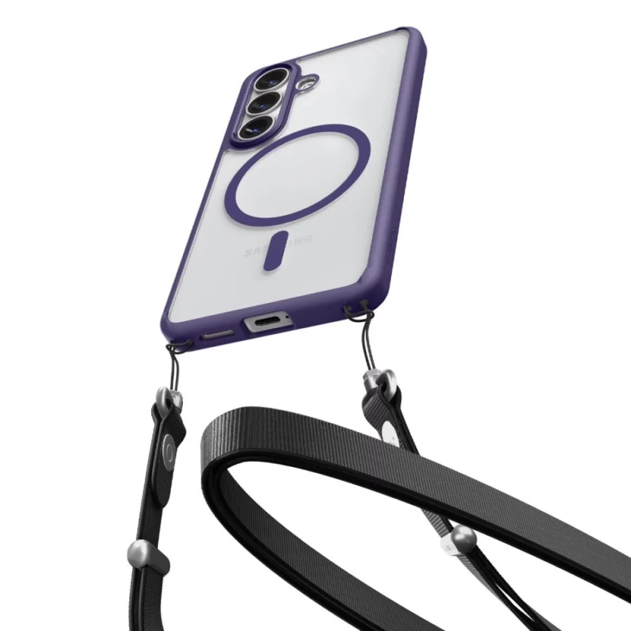 Etui Spigen Ultra Hybrid Mag MagSafe na Samsung Galaxy S26+ - przezroczysto-granatowe
