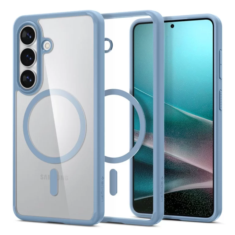 Etui Spigen Ultra Hybrid Mag MagSafe na Samsung Galaxy S26+ - przezroczysto-niebieskie