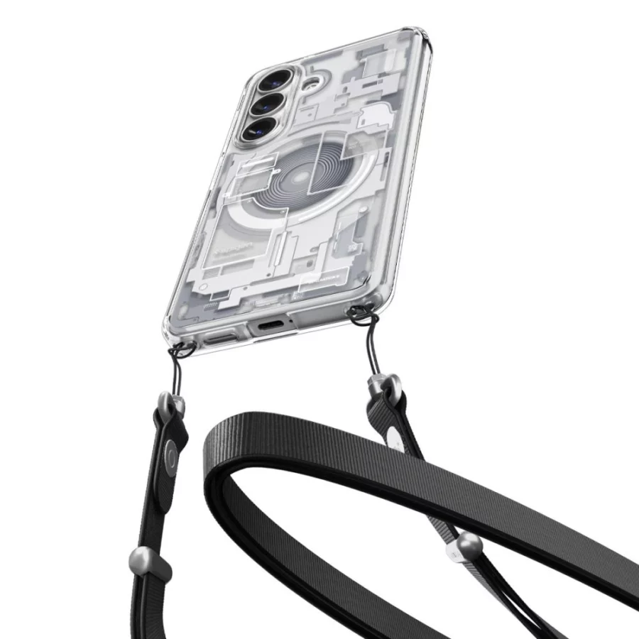 Etui Spigen Ultra Hybrid Mag MagSafe na Samsung Galaxy S26+ Zero One - przezroczysto-białe