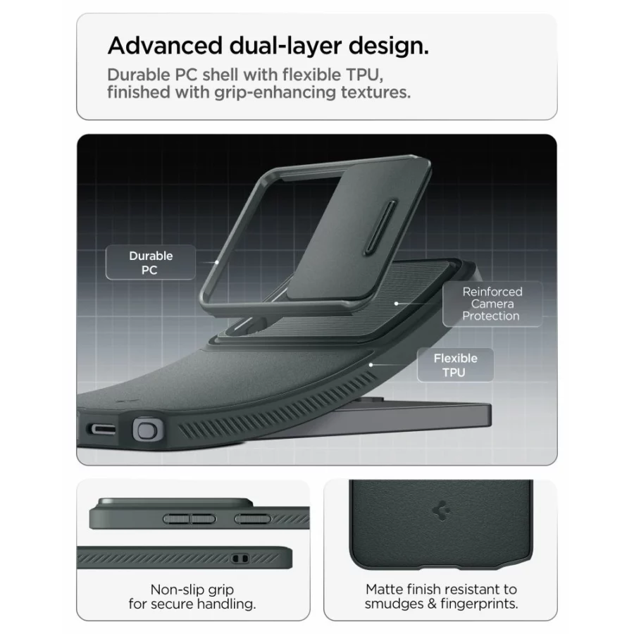 Etui Spigen Optik Armor na Samsung Galaxy S26 Ultra - zielone
