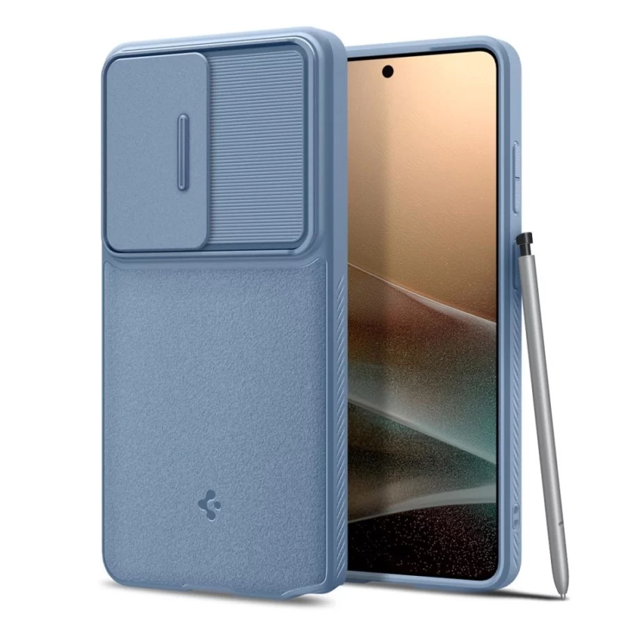 Etui Spigen Optik Armor na Samsung Galaxy S26 Ultra - niebieskie