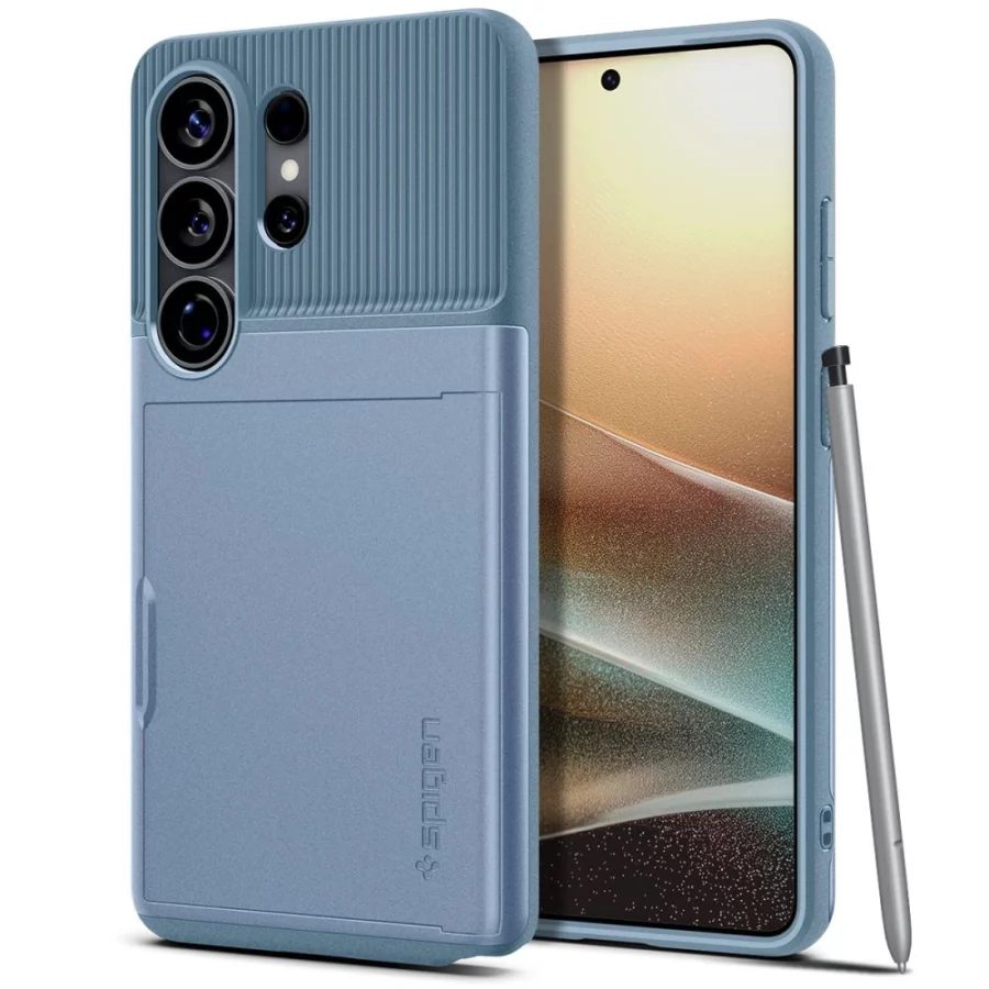 Etui Spigen Slim Armor CS na Samsung Galaxy S26 Ultra - niebieskie