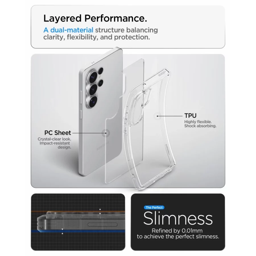 Etui Spigen Ultra Hybrid na Samsung Galaxy S26 Ultra - przezroczyste