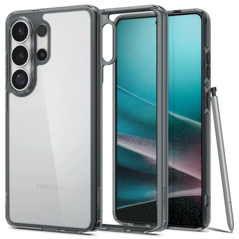 Etui Spigen Ultra Hybrid na Samsung Galaxy S26 Ultra - przezroczysto-czarne