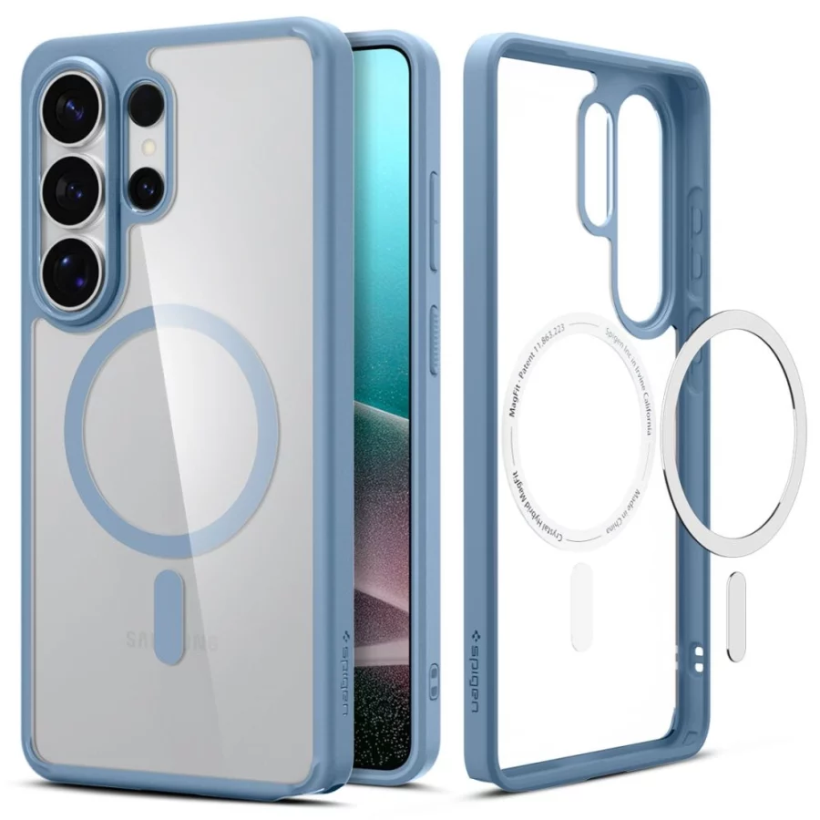 Etui Spigen Ultra Hybrid Mag MagSafe na Samsung Galaxy S26 Ultra - przezroczysto-niebieskie