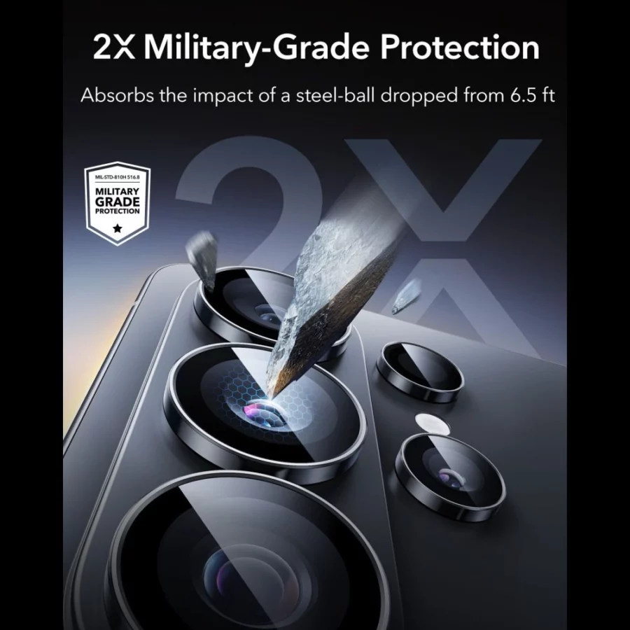 Osłona aparatu ESR Armorite Camera Protector na Samsung Galaxy S26 Ultra - czarna