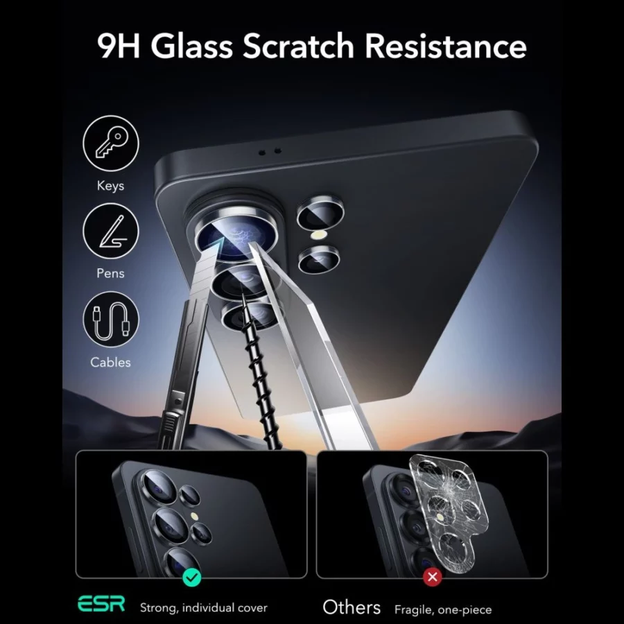 Osłona aparatu ESR Armorite Camera Protector na Samsung Galaxy S26 Ultra