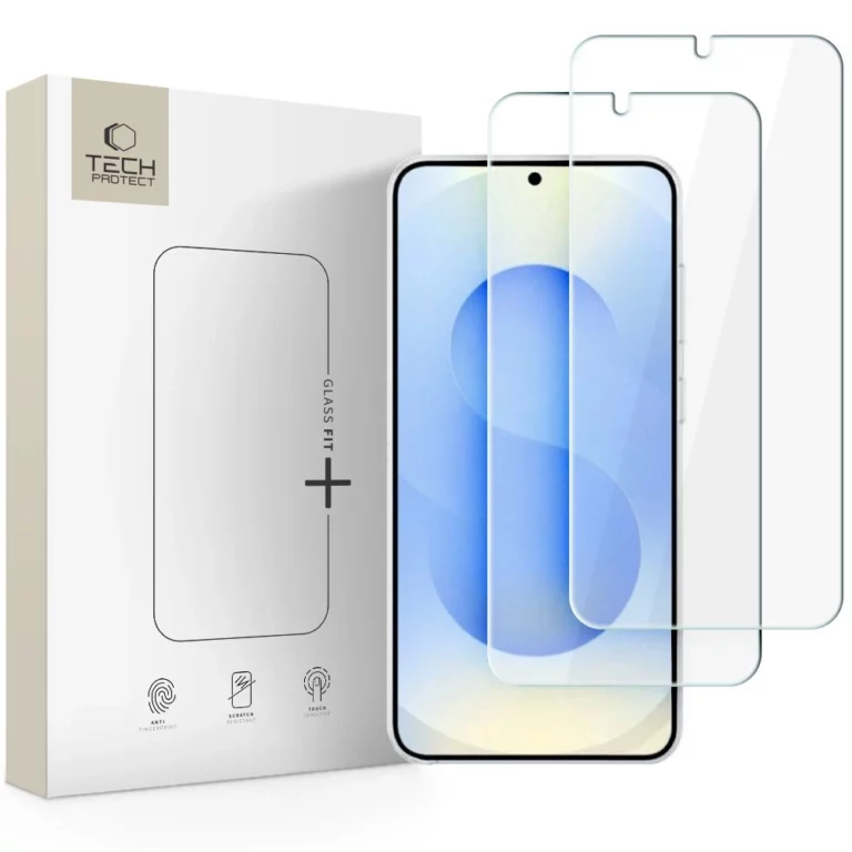 Szkło hartowane TECH-PROTECT GLASS FIT+ 2-Pack na Samsung Galaxy S26+