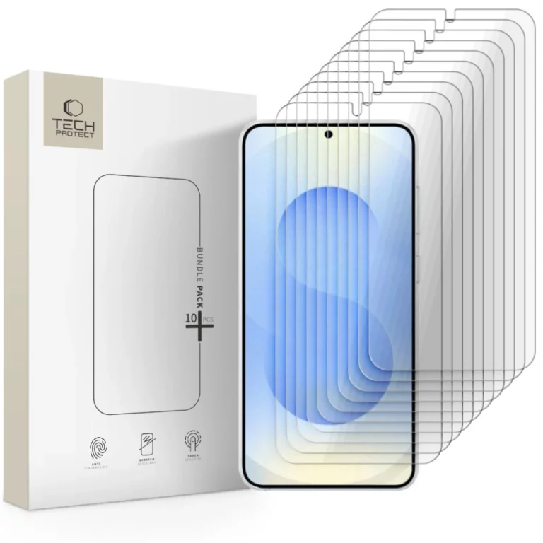 Szkło hartowane zestaw 10 szkieł Tech-Protect Bundle na Samsung Galaxy S26