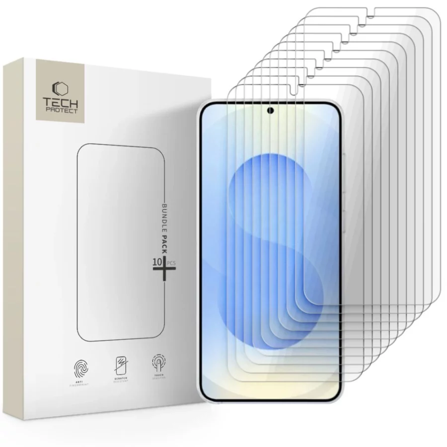 Szkło hartowane zestaw 10 szkieł Tech-Protect Bundle na Samsung Galaxy S26