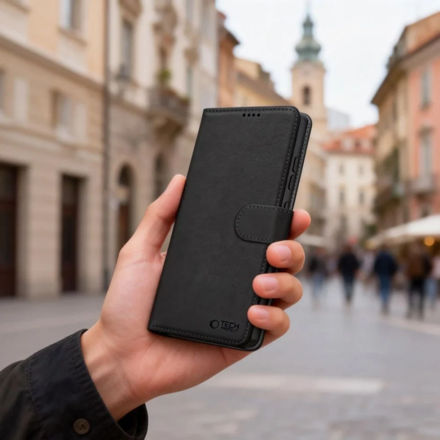 Etui Tech-Protect Wallet na Samsung Galaxy S26+ - czarne