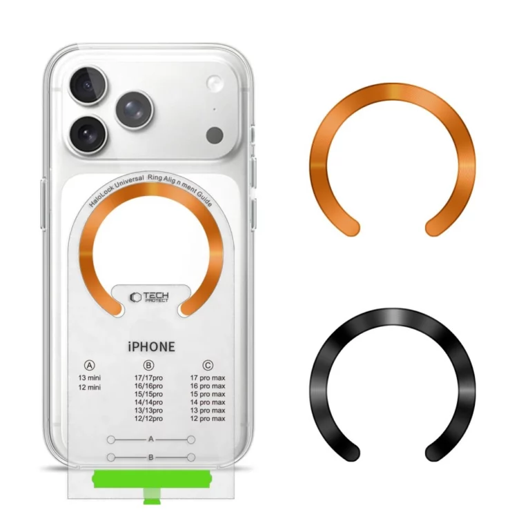 Pierścień magnetyczny Tech-Protect MMP-210 MagSafe 2-Pack - pomarańczowy / czarny