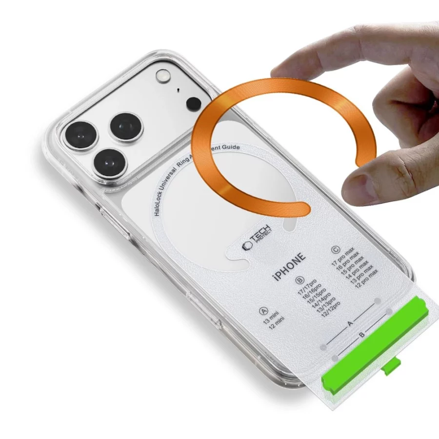 Pierścień magnetyczny Tech-Protect MMP-210 MagSafe 2-Pack - pomarańczowy / czarny