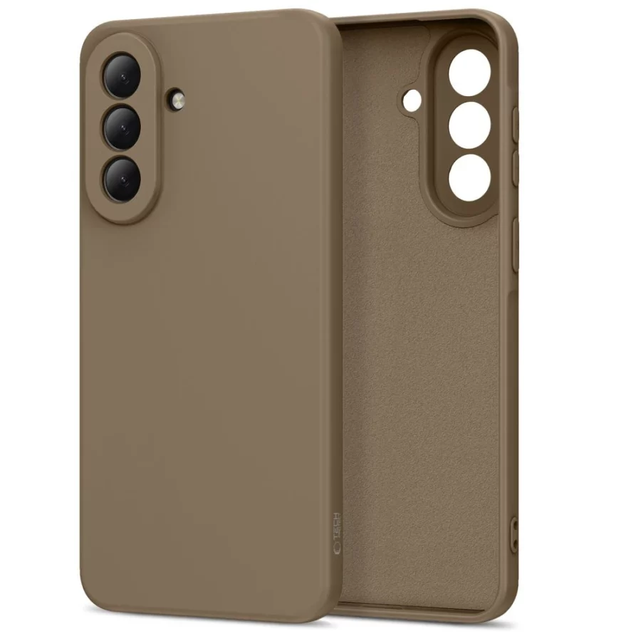 Etui Tech-Protect Icon na Samsung Galaxy A37 5G - brązowe