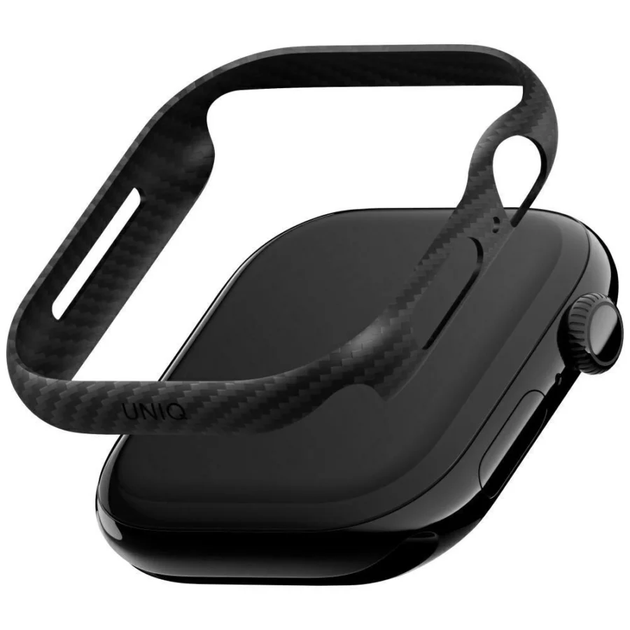 Etui UNIQ Keva Verge na Apple Watch 46 mm - czarne