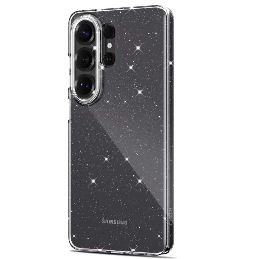 Etui Tech-Protect FlexAir na Samsung Galaxy S26 Ultra - przezroczysto-brokatowe