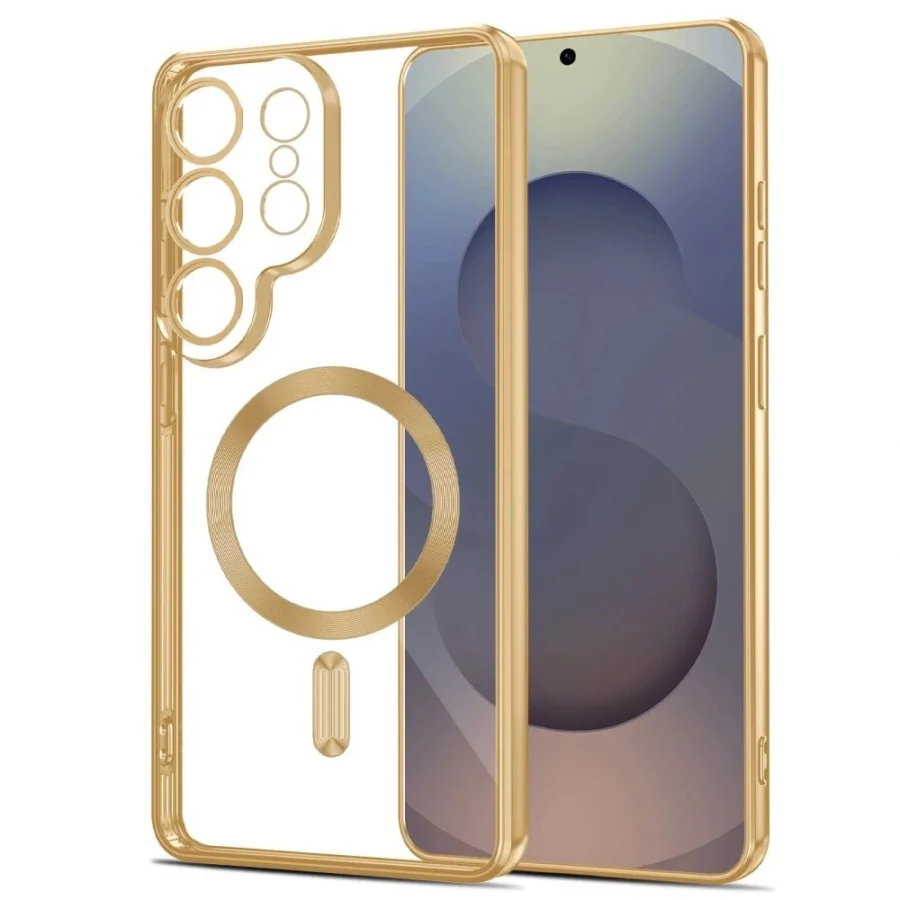 Etui Tech-Protect MagFlex na Samsung Galaxy S26 Ultra - przezroczysto-złote