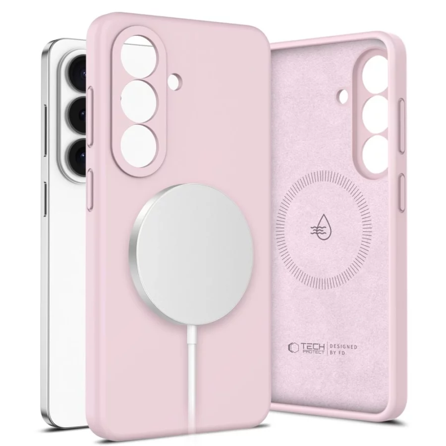 Etui Tech-Protect Silicone MagSafe na Samsung Galaxy S26 - różowe