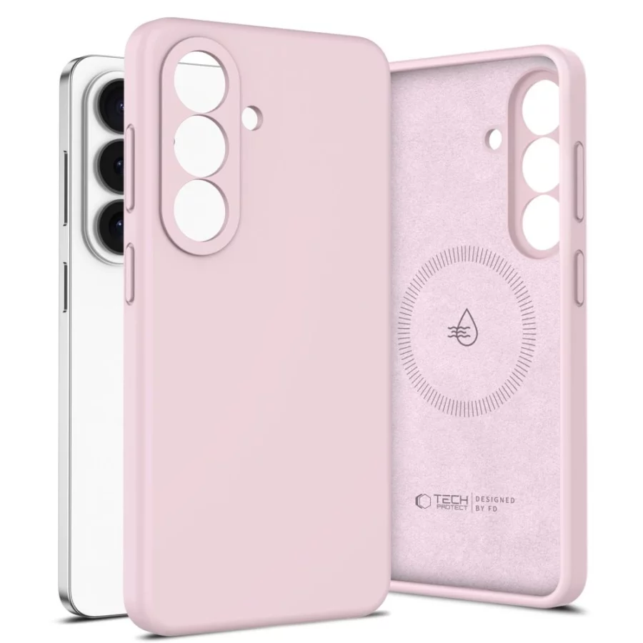 Etui Tech-Protect Silicone MagSafe na Samsung Galaxy S26 - różowe