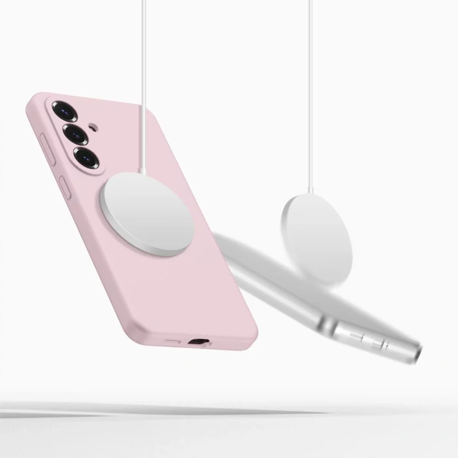 Etui Tech-Protect Silicone MagSafe na Samsung Galaxy S26 - różowe