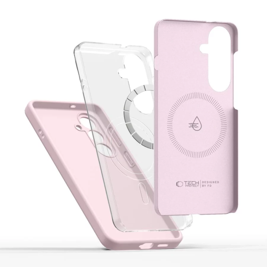Etui Tech-Protect Silicone MagSafe na Samsung Galaxy S26+ - różowe