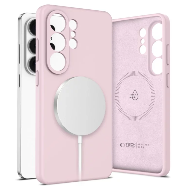 Etui Tech-Protect Silicone MagSafe na Samsung Galaxy S26 Ultra - różowe