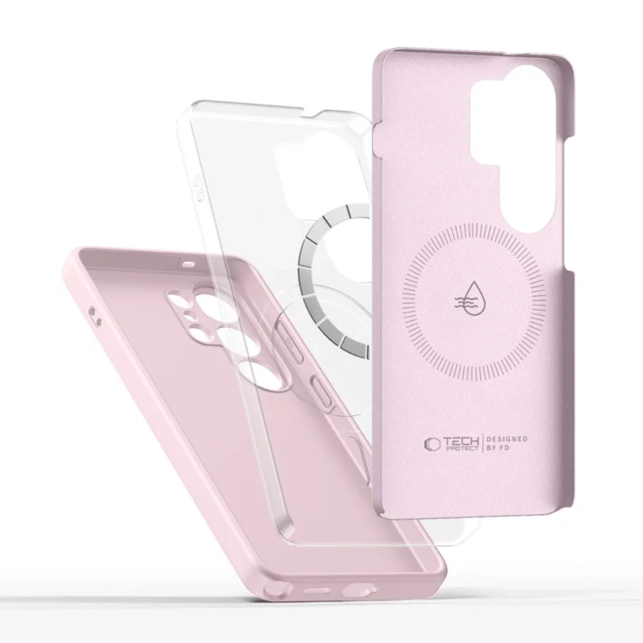 Etui Tech-Protect Silicone MagSafe na Samsung Galaxy S26 Ultra - różowe