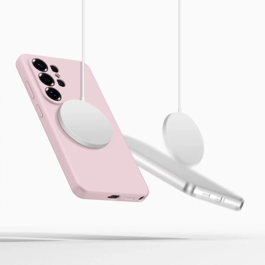 Etui Tech-Protect Silicone MagSafe na Samsung Galaxy S26 Ultra - różowe