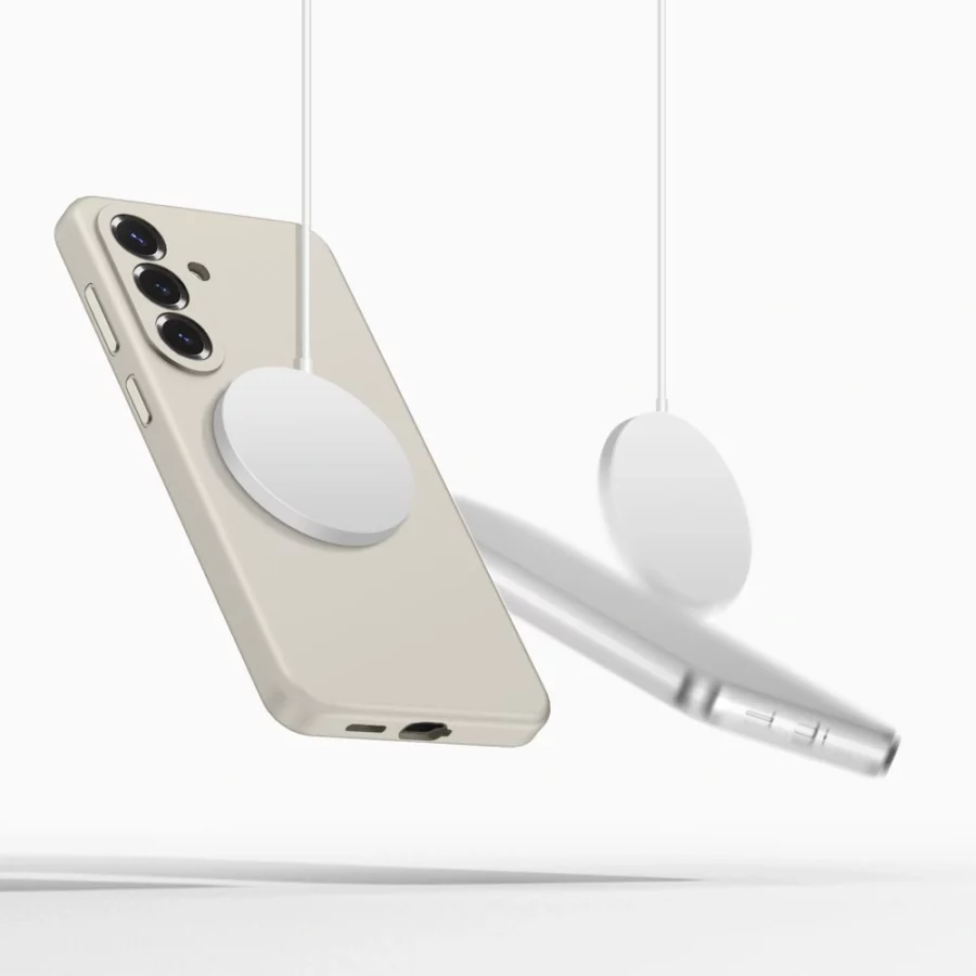 Etui Tech-Protect Silicone MagSafe na Samsung Galaxy S26+ - beżowe