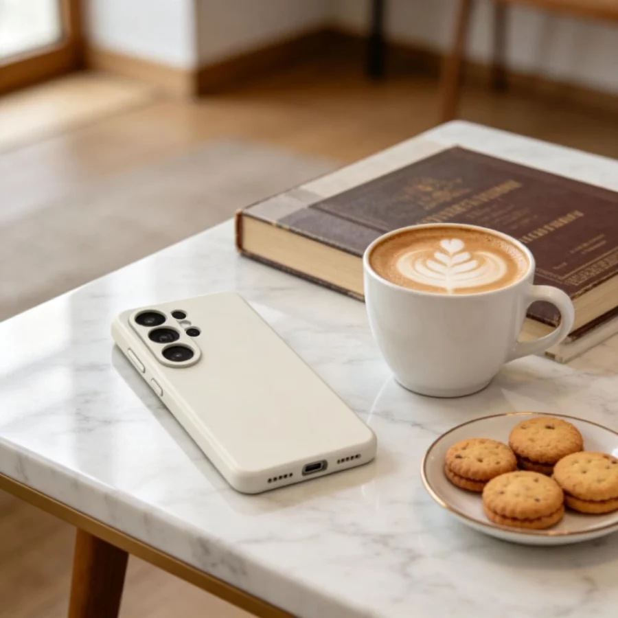 Etui Tech-Protect Silicone MagSafe na Samsung Galaxy S26 Ultra - beżowe