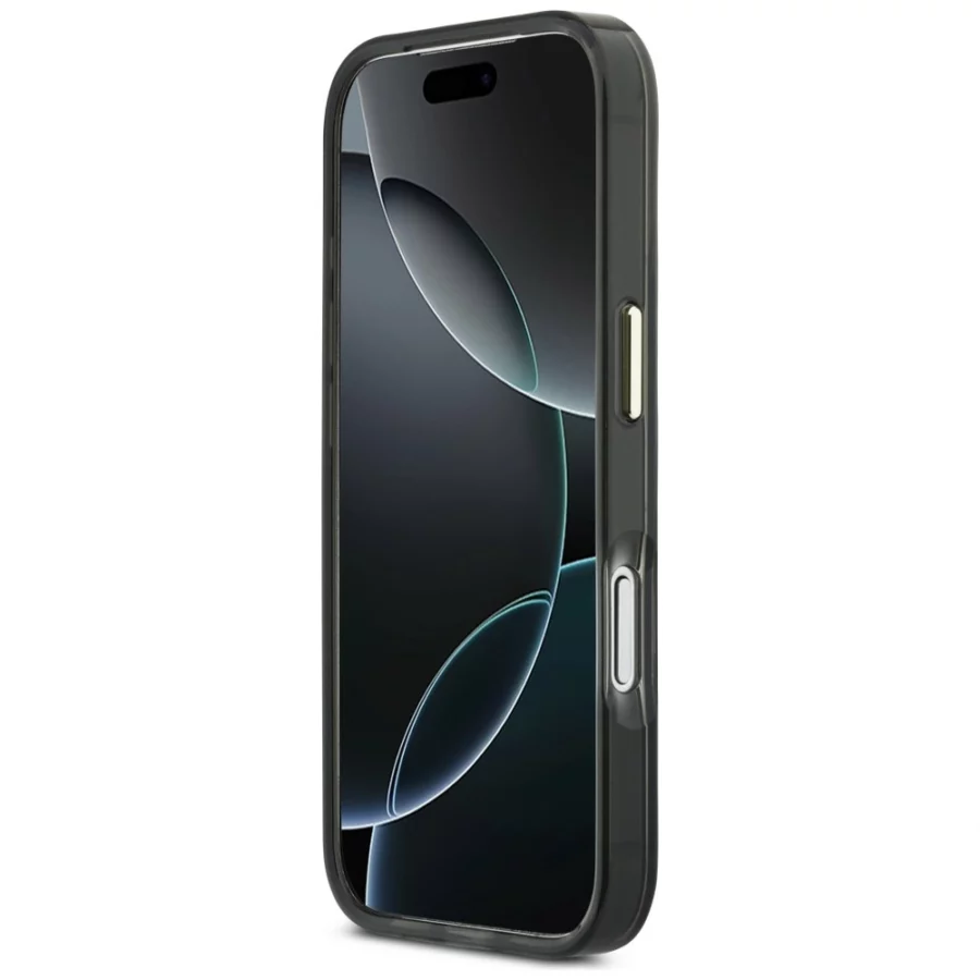 Etui Guess IML 4G Script Metal na iPhone 17 Pro - czarne