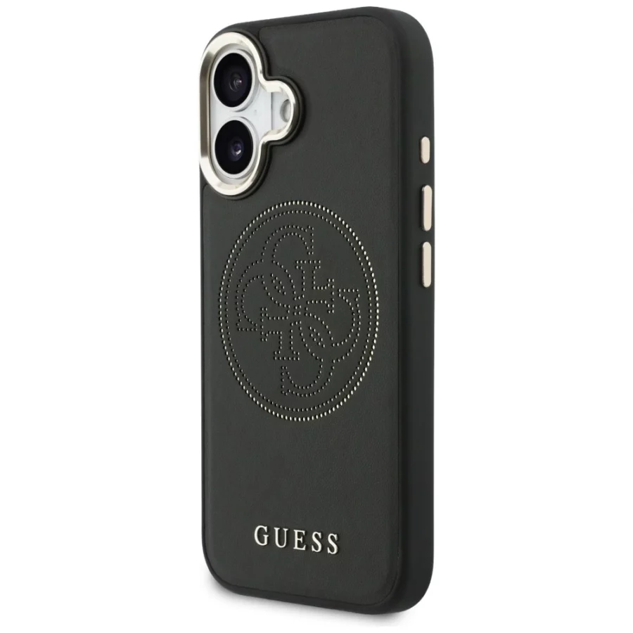 Etui Guess Perforated 4G MagSafe na iPhone 17 - czarne