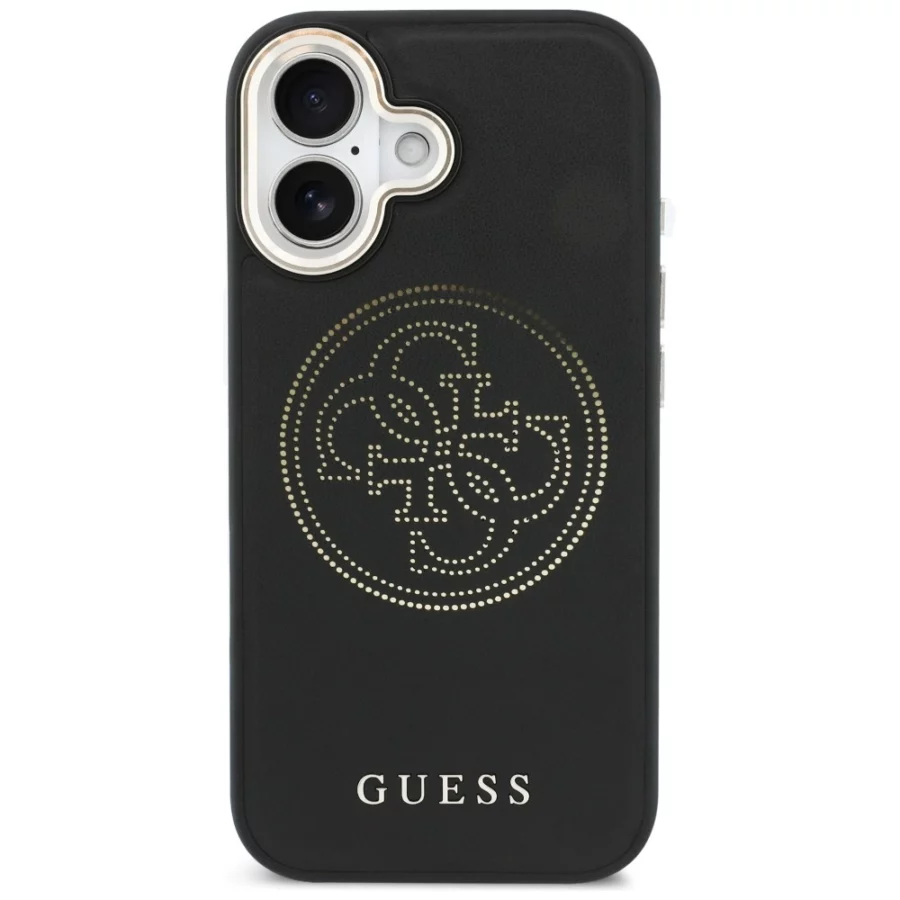 Etui Guess Perforated 4G MagSafe na iPhone 17 - czarne