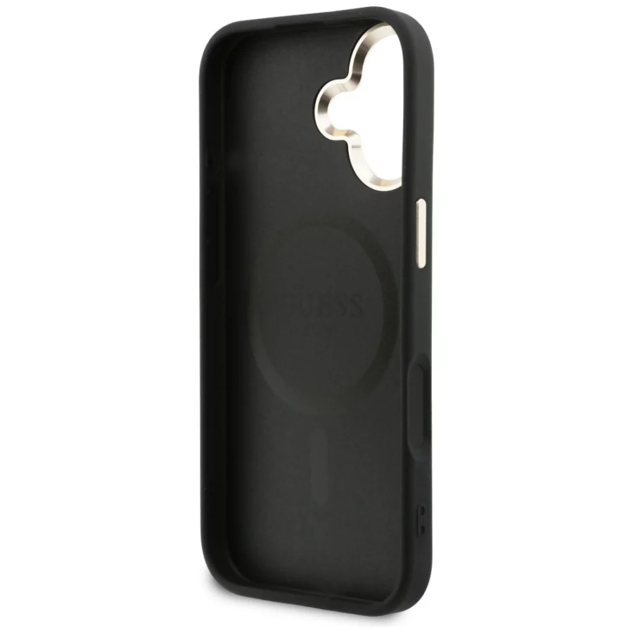 Etui Guess Perforated 4G MagSafe na iPhone 17 - czarne